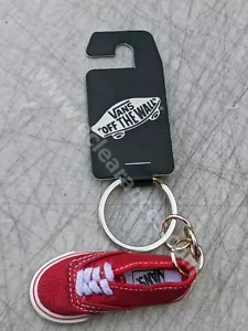Genuine Vans Off The Wall Keyring Key Ring Jester Red School Bag Charm Clip Shoe - Picture 1 of 5