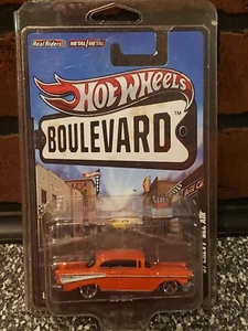 2012 Hot Wheels Boulevard Big Hits '57 Chevy Bel Air Real Riders Metall - Bild 1 von 6
