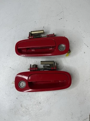 00-05 TOYOTA CELICA GT GT-S Ambos ROJOS CONDUCTOR/PASAJERO Mango Exterior Fabricante de Equipo Original Foto 1 de 4