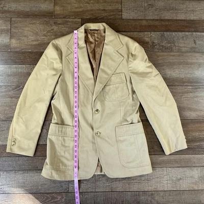 Blazer Abrigo Deportivo 2 Botones #301014 De Colección Levi's Panatela Para Hombre Talla 40R Caqui Tostado Foto 1 de 4