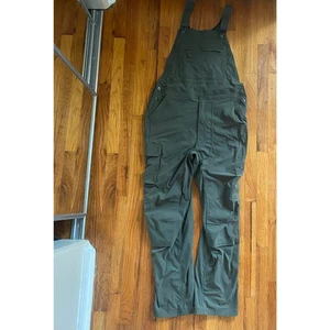 EUC Duluth Trading Company Green Gardening Overalls Womens Lx32 - Picture 1 of 8