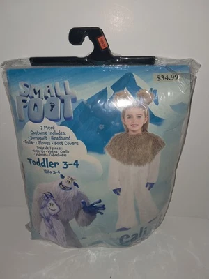 ¡Nuevo! 7 piezas Disfraz de Cali Pie Pequeño Niño Pequeño Talla 3T-4T Halloween Vestir Foto 1 de 2