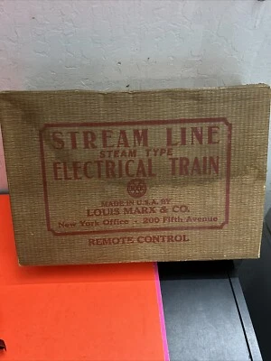 Louis MARX & Co Stream Line Steam Type Electric Train Set Remote Control. - Image 1 of 4