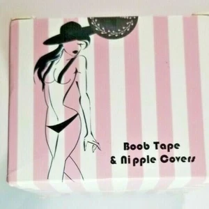 Beauty Secrets Bra Breast Boob Tape & Nipple Covers Beige Get the Perfect Look - Picture 1 of 4