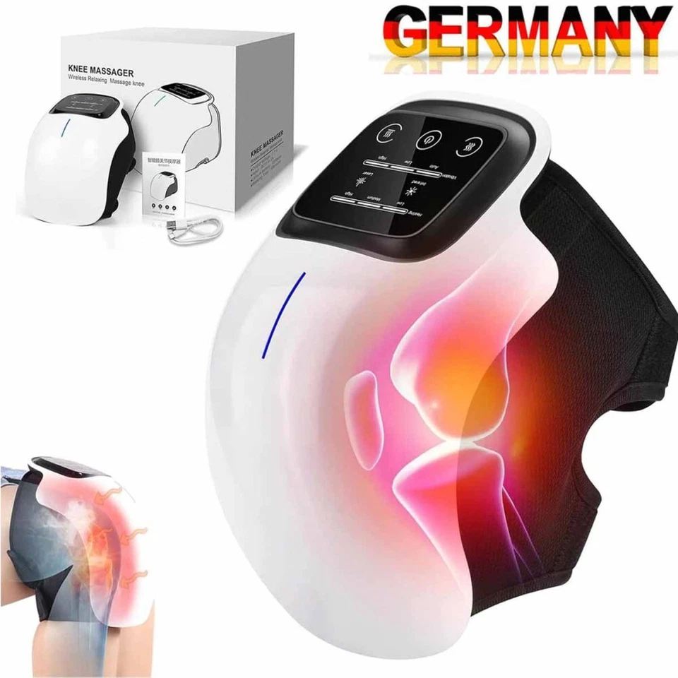 MARKENLOS Knee Massager Knie Massagegerät Laser- & Vibrationstherapie mit InfrarotHeizung