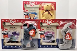 McDonalds 2000 Ty Teenie Beanie Babys - komplettes amerikanisches Trio Set - Bild 1 von 5