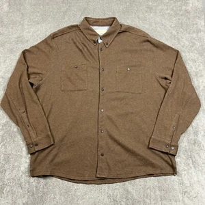 Camisa Territory Ahead Para Hombres 2XL Abotonada Marrón Peso Pesado Franela Acanalada - Imagen 1 de 8