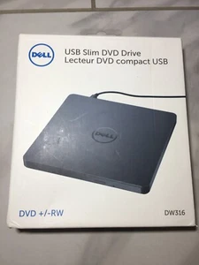 Dell External USB Slim DVD drive, DW316, DVD+/-RW, New - Picture 1 of 10