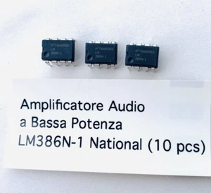 LM386N-1 Amplificatore Audio A Bassa Potenza LM386N-1 (10pcs)  - Picture 1 of 2