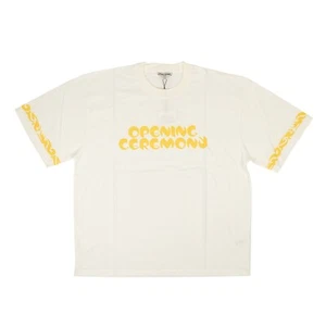 NWT OPENING CEREMONY Optic White Cotton Unisex Oversized T-Shirt Size L $130 - Picture 1 of 4