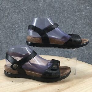 Dansko Sandals Womens 41 Strappy Cork Low Heels 1553020200 Black Hook & Loop