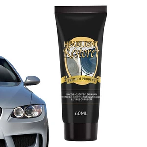 Car Headlight Restoration Cream 60ml Restorer Lens Cleaner Repair Polish - Picture 1 of 10