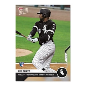 2020 Topps Now #11 ⚾️ Luis Robert RC ⚾️ Chicago White Sox ⚾️ First Career Hit - Picture 1 of 2