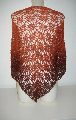 Lace-Tuch / Dreieckstuch,Handarbeit ( gehäkelt ) neu - Bild 1 von 2