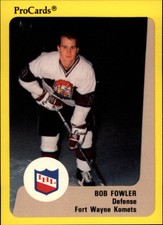 1989-90 ProCards IHL #129 Bob Fowler