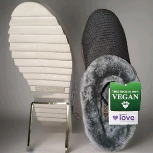 Skechers BOBS Slippers Size 8.5 Memory Foam Mtn Kiss Sweet Summit Grey NWT - Picture 1 of 22