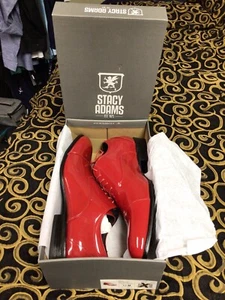 Stacy Adams Size 9.5M Gala Cap Toe Oxford Dress Shoes Red Patent 24998-600 - Picture 1 of 3