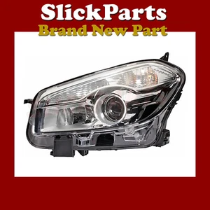 FITS NISSAN QASHQAI HEADLIGHT HALOGEN 2010 2011 2012 2013 2014 PASSENGER SIDE - Picture 1 of 1