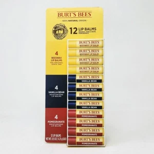 Bálsamo labial hidratante Burt's Bees 100 % origen natural - Paquete de 12 - Imagen 1 de 6