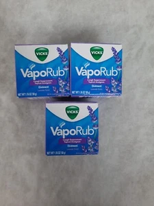 Vicks Vaporub Lavender Soothing Cough Suppressant Ointment 50g X 3 Packs - Picture 1 of 1