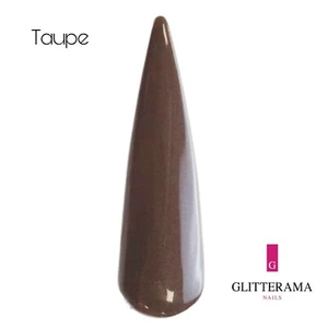 TAUPE Coloured acrylic powder Glitterama nails brown autumn chocolate halloween - Picture 1 of 1