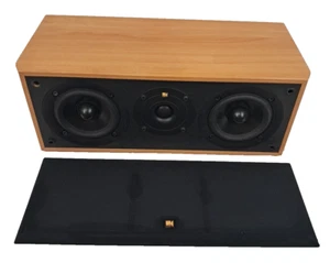 KEF Cresta SP3322 Surround Sound Centre Speaker 120W Fully Tested Cherry Wood - Picture 1 of 6