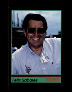 1991 Traks Racings Cards #40 Felix Sabates set de descanso - Imagen 1 de 2