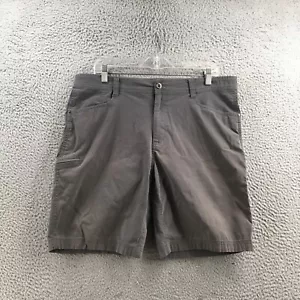 Hawke&Co Cargo Short Pants Mens 36 Solid Gray Mid Rise Zip Fly Pockets Casual - Picture 1 of 19
