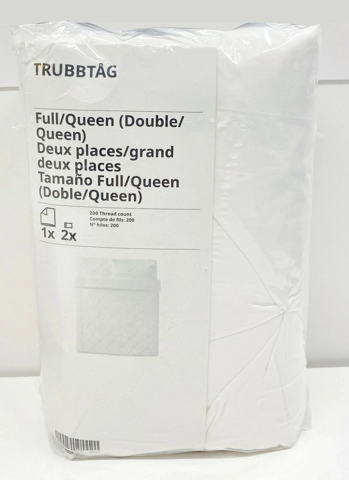 Ikea TRUBBTAG Full/Queen Duvet Cover with 2 Pillow Shams 704.820.95 -