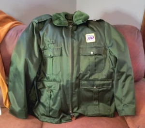 1993 Gerber Thinsulate GreenQuilted Removable Lining &Collarcoat Mens 46R ranger - Picture 1 of 13