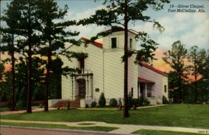 Fort McClellan AL Silver Chapel Alabama Postcard - Picture 1 of 2