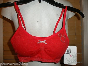 NWT Girls Pre Teen Medium Crop Top Seamless Pullover Disney removable pad J Hook - Picture 1 of 5