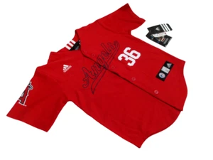 Adidas LA Angels Anaheim Albert Pujols #5 MLB Kids Youth Red size LG Jersey - Picture 1 of 10