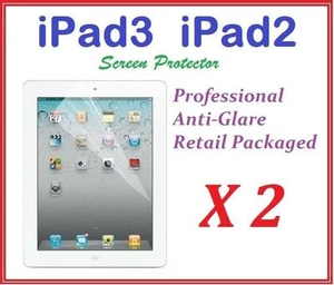 The New iPAD iPAD3 iPAD2 Ultra Clear LCD Screen Protector Anti Glare Film X 2 - Bild 1 von 1