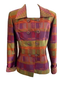 Chaqueta Karen Lawrence by Matthew Metálica Estrás Elegante Para Mujer’s 8 De Colección - Imagen 1 de 10