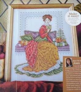 Cross Stitch Chart - Joan Elliott Christmas Sampler Stunning Victorian Lady - Picture 1 of 1