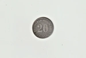 Deutsches Kaiserreich, 20 Pfennig, 1874 E, Silber, Jg.# 5 - Bild 1 von 2