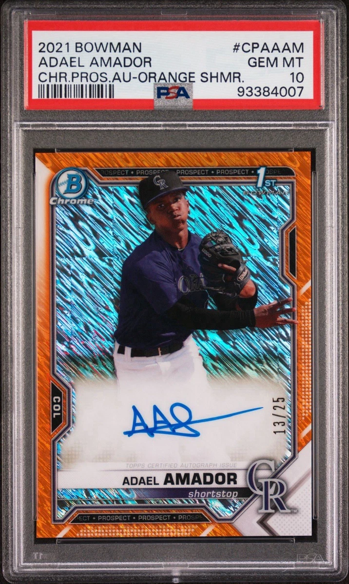 Bowman Chrome Orange Auto | eBay