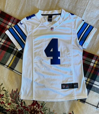 Camiseta deportiva Dak Prescott para mujer M blanca Nike NFL On Field blanca azul claro #4 Foto 1 de 4