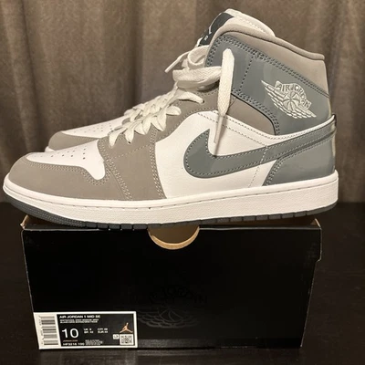 Nike Air Jordan 1 Mid SE Blanco Medio Gris Fresco Zapatos HF3216-100 Hombres Talla Foto 1 de 4