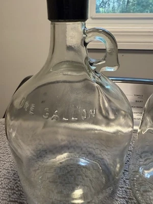 2 (juego) jarras de vidrio transparentes de 1 galón jarras Foto 1 de 3