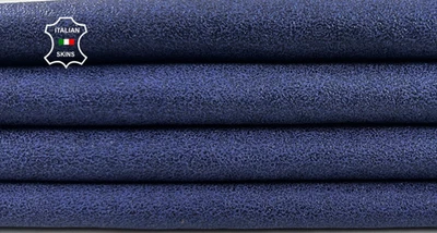 LILAC PURPLE SHIMMER PRINT ROUGH Thick  Goat leather 2 skins 5+sqf 1.1mm #C5557 - Image 1 of 4