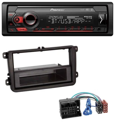 Pioneer MP3 USB DAB Bluetooth Autoradio für VW T6 (2015-2019) - schwarz - Bild 1 von 4