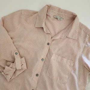 JOHN MARK Damen gestreifte bestickte Tunika Shirt Bluse Top Größe M - Bild 1 von 7