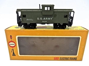 HO Gauge Cox 6171-8 US ARMY Full Vision Caboose Boxed   LOW SHIP COST - Picture 1 of 6