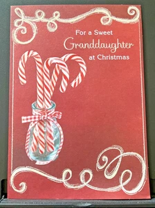 Merry Christmas Granddaughter Greeting Card w/Envelope - Picture 1 of 3