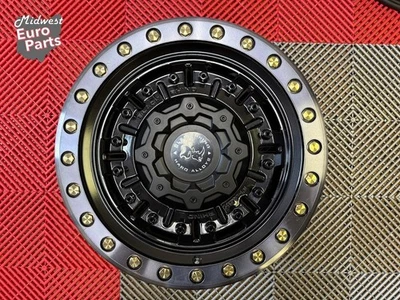 Pistola brillante llanta Jeep Rhino Abrams negra 17x9,5" negra Mach tinte oscuro Foto 1 de 4