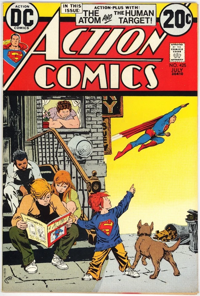 ACTION COMICS 425 SUPERMAN HUMAN TARGET NEAL ADAMS ATOM DC BRONZE AGE 1973 BIN - Image 1 of 1