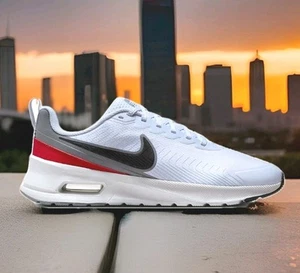 Scarpe Nike Air Max Nuaxis FD4329-002 NUOVE da uomo (SCEGLI LA TAGLIA). BIANCO-GRIGIO-ROSSO-NERO - Foto 1 di 20