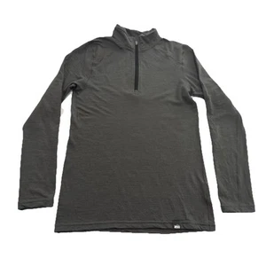 REI Bambini 10-12 Lana Merino Quarto Zip Base Strato Manica Lunga - Foto 1 di 6